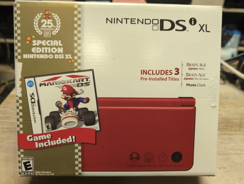 Nintendo dsi red mario - nintendo, xl